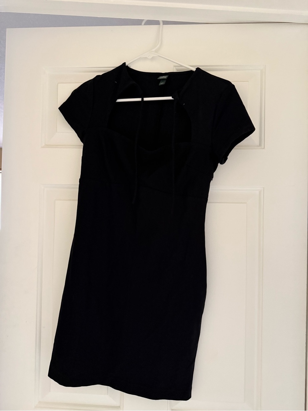 Wild fable Black Short-Sleeve Bodycon Dress